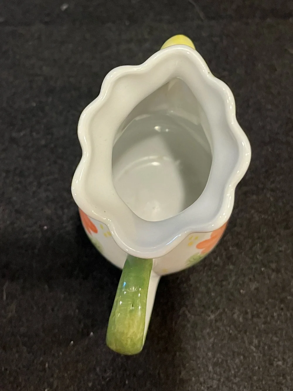 Hand-Painted Floral Porcelain Mini Rooster Creamer - Vase by Andrea by Sadek